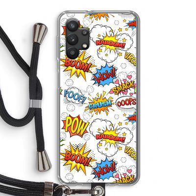 Pow Smack: Samsung Galaxy A32 5G Transparant Hoesje met koord