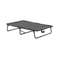 Katten- en hondenbank - 120 x 80 x 23 cm - staal / teslin stof - zwart