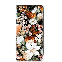 Smart Cover voor Samsung Galaxy A41 Dark Flowers