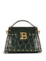 Balmain sac porté épaule B-Buzz à effet peau de crocodile - Vert - thumbnail