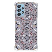 Samsung Galaxy A73 Anti-Shock Hoesje Flower Tiles
