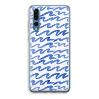Blauwe golven: Huawei P20 Pro Transparant Hoesje