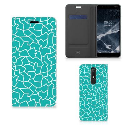 Nokia 5.1 (2018) | Bookcase | Cracks Blue