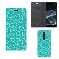 Nokia 5.1 (2018) | Bookcase | Cracks Blue