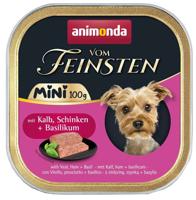 ANIMONDA Vom Feinsten Adult Mini Veal, ham and basil - nat hondenvoer - 100g