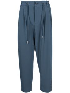 SONGZIO pantalon plissé à lien de resserrage - Bleu