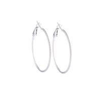 Go Dutch Label Bewerkte Creolen 4 cm Zilver Go Dutch Label Bewerkte Creolen 4 cm Zilver