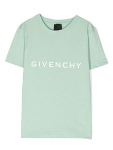 Givenchy Kids t-shirt à logo imprimé - Vert