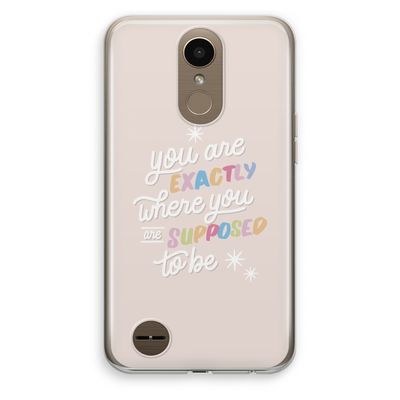 Right Place: LG K10 (2017) Transparant Hoesje