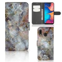 Samsung Galaxy A30 | Bookcase | Marmer Grijs