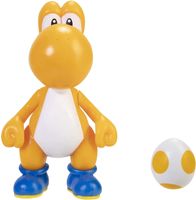 Super Mario Action Figure - Orange Yoshi with Egg - thumbnail