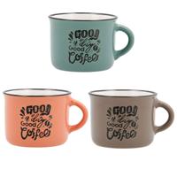Mokkenset Quid Frappe Deco Keramisch 80 ml Multicolour