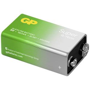 GP Batteries Super Alkaline GP1604A Wegwerpbatterij 9V