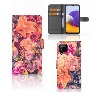 Samsung Galaxy A22 4G | M22 Hoesje Bosje Bloemen