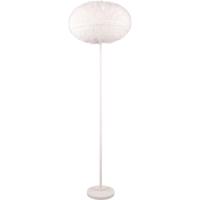 LED Vloerlamp Taupe - E27 Fitting - Synthetisch Pluche
