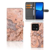 Xiaomi 13 Pro | Bookcase | Marmer Oranje