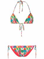 Valentino Garavani bikini à motif monogrammé - Rouge