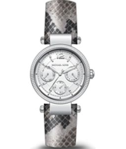 Horlogeband Michael Kors MK2567 Leder Grijs 16mm