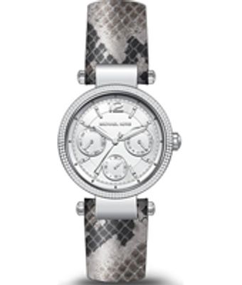 Horlogeband Michael Kors MK2567 Leder Grijs 16mm