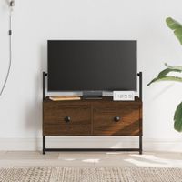 Tv-meubel wandgemonteerd 60,5x30x51 cm hout bruineikenkleurig