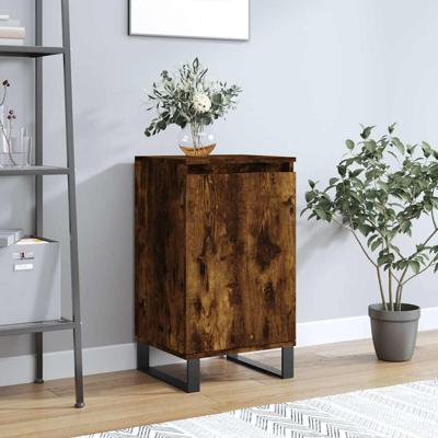 Dressoir 40x35x70 cm bewerkt hout gerookt eikenkleurig