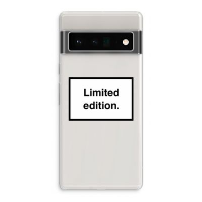 Limited edition: Google Pixel 6 Pro Transparant Hoesje
