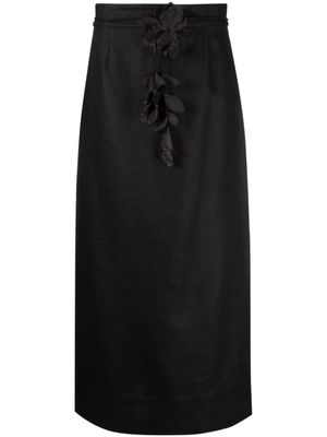 ZIMMERMANN jupe crayon Luminosity mi-longue - Noir