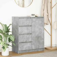 Dressoir met lades 71x35x84 cm spaanplaat betongrijs Dressoir met lades 71x35x84 cm spaanplaat betongrijs
