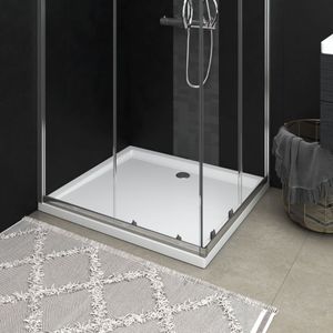 VidaXL Douchebak rechthoekig 80x90 cm abs wit