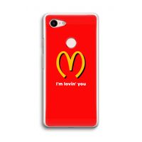 I'm lovin' you: Google Pixel 3 Transparant Hoesje