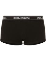 Dolce & Gabbana short à taille logo - Noir - thumbnail