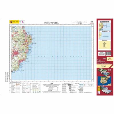 Topografische kaart 335 MT50 Palafrugell | CNIG - Instituto Geográfico Nacional1