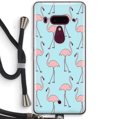 Anything Flamingoes: HTC U12+ Transparant Hoesje met koord
