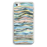 Watercolor Agate: iPhone 5 / 5S / SE Transparant Hoesje