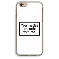 Safe with me: iPhone 6 Plus / 6S Plus Transparant Hoesje