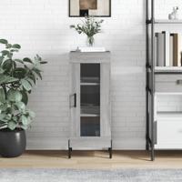 Dressoir 34,5x34x90 cm bewerkt hout grijs sonoma eikenkleurig