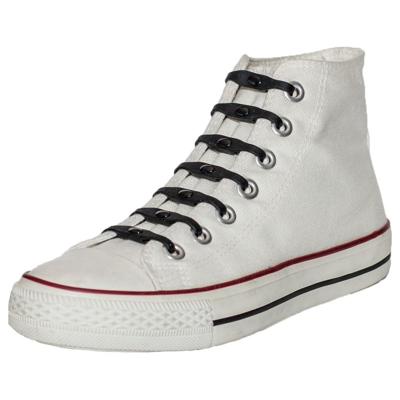 Shoeps elastische veters - 14x - zwart - sneakers/sportschoenen - geen strikken nodig