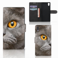 Telefoonhoesje | Met pasjeshouder | Sony Xperia XA1 Britse Korthaar