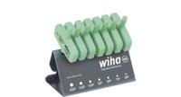 Wiha Stiftsleutelset met sleutelgreep | TORX PLUS® | 8-delig | chemisch gezwart | incl. werkbankhouder - 26261 - 26261