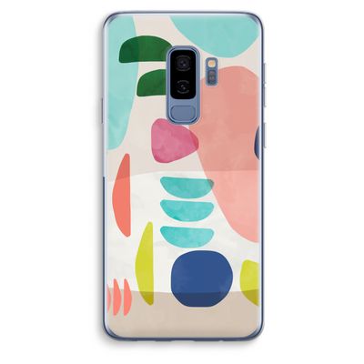 Bold Rounded Shapes: Samsung Galaxy S9 Plus Transparant Hoesje