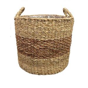 Ter Steege Plantenmand voor Binnen Zeegras Beige-Bruin D 26 cm H 23 cm