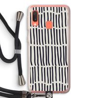 Moroccan stripes: Samsung Galaxy A20e Transparant Hoesje met koord Moroccan stripes: Samsung Galaxy A20e Transparant Hoesje met koord