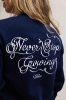 Never Stop Growing Sweater Dames Navy Never Stop Growing Sweater Dames Navy