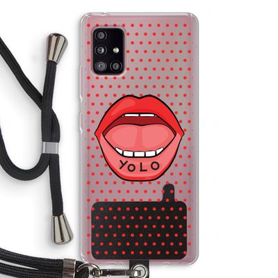 Yolo Denise: Samsung Galaxy A51 5G Transparant Hoesje met koord