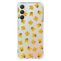 Doorzichtige Silicone Hoesje voor Samsung Galaxy A05s Katten Emojis