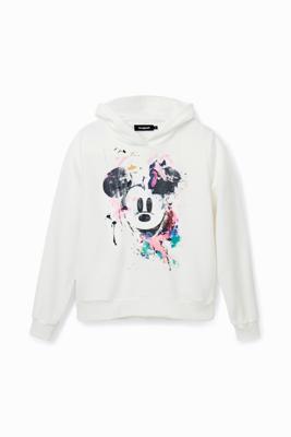 Sweatshirt met spetters en Mickey Mouse - WHITE - S