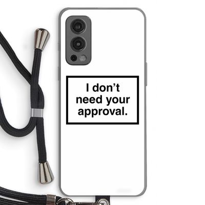 Don't need approval: OnePlus Nord 2 5G Transparant Hoesje met koord