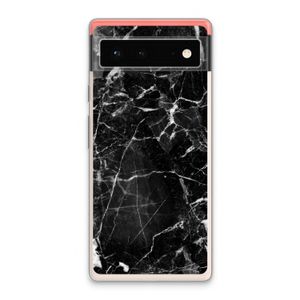 Zwart Marmer 2: Google Pixel 6 Transparant Hoesje