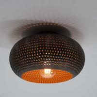 LifestyleFurn Plafondlamp 'Cecily' Metaal, Ø35cm, kleur Zwart Bruin