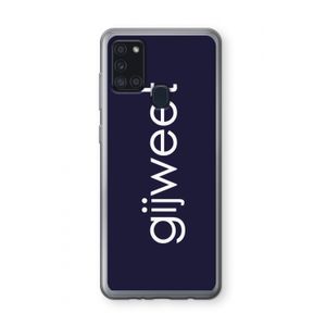Gijweet: Samsung Galaxy A21s Transparant Hoesje